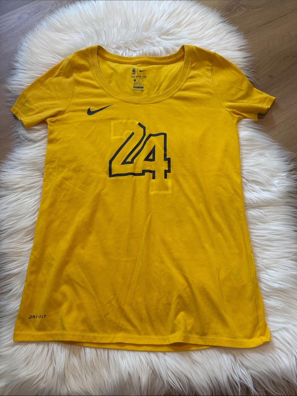 Nike Kobe Women's Yellow Scoop Neck '24' Dri-FIT Tee
